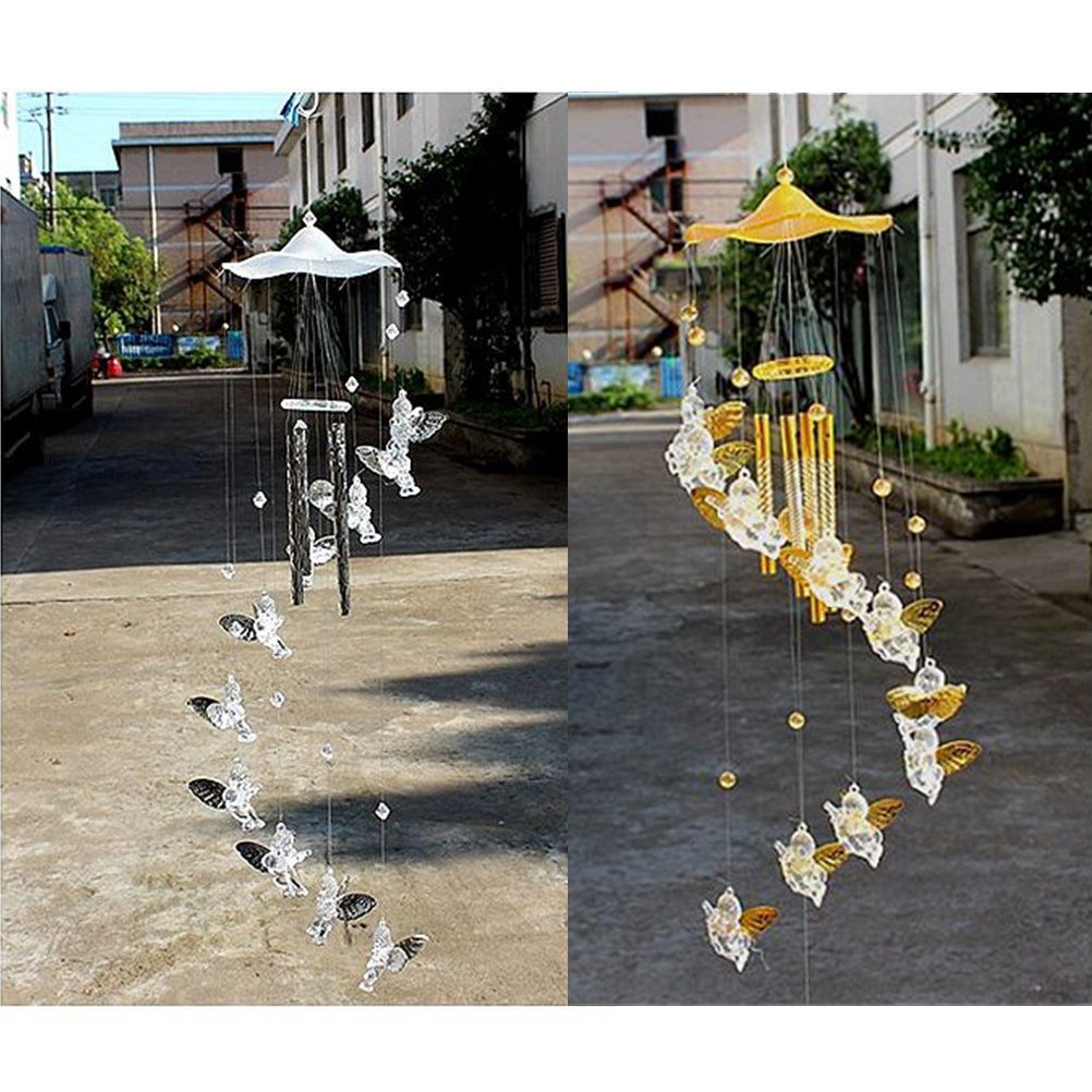 Love Angel Wind Chime Bells Hanging Living Bed Home Waterproof Wind Chimes Decor for Outdoor Yard Garden - Image 7