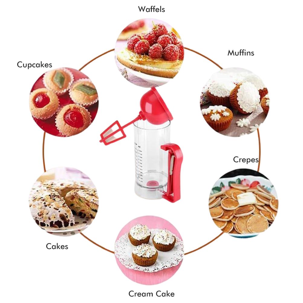 Kitchen Hand Held Electric Pancake Batter Mixer Dispenser Blender Machine Baking Tool Kitchen Appliance - Image 7
