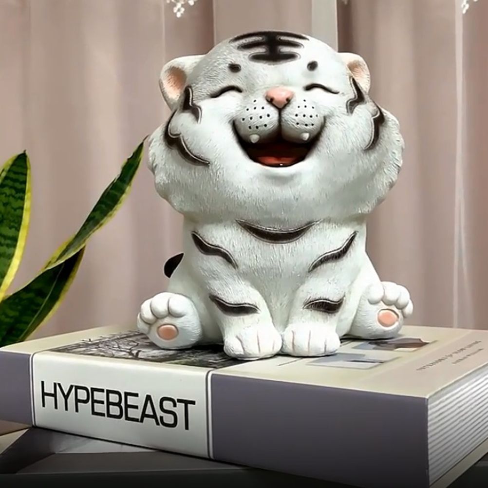 Coin Bank for Kids Must Break to Open Cute Animal Tiger Money Banks Resin Tiger Coin Saving Box Ornaments - Image 3