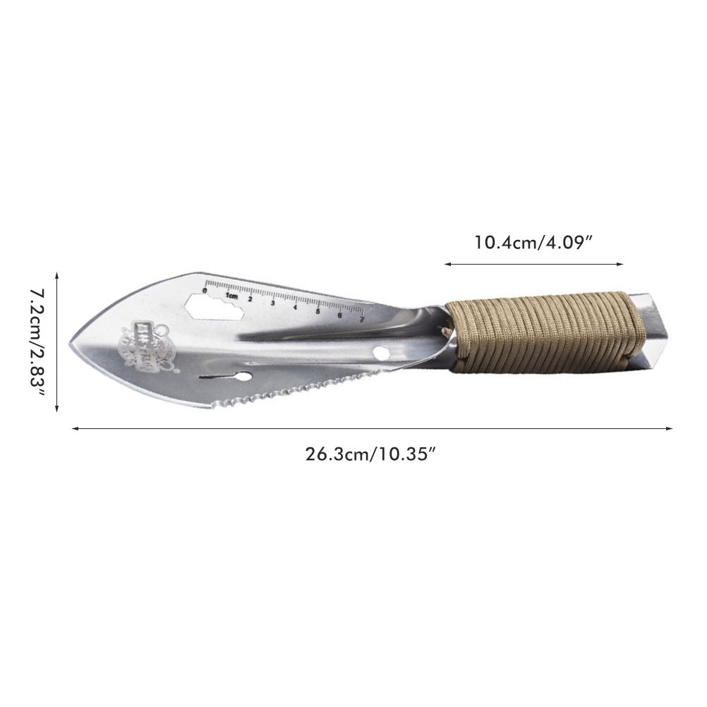 Multifunctional Garden Metal Serrated Digger Portable Serrated Digging Tool with Non Slip Handles Gardening Tools - Image 2