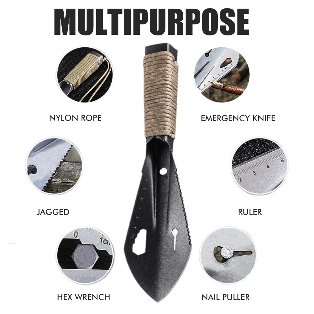 Multifunctional Garden Metal Serrated Digger Portable Serrated Digging Tool with Non Slip Handles Gardening Tools - Image 3