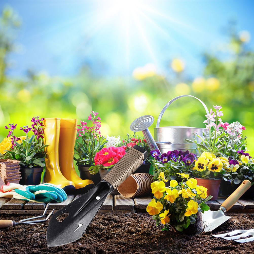 Multifunctional Garden Metal Serrated Digger Portable Serrated Digging Tool with Non Slip Handles Gardening Tools - Image 5