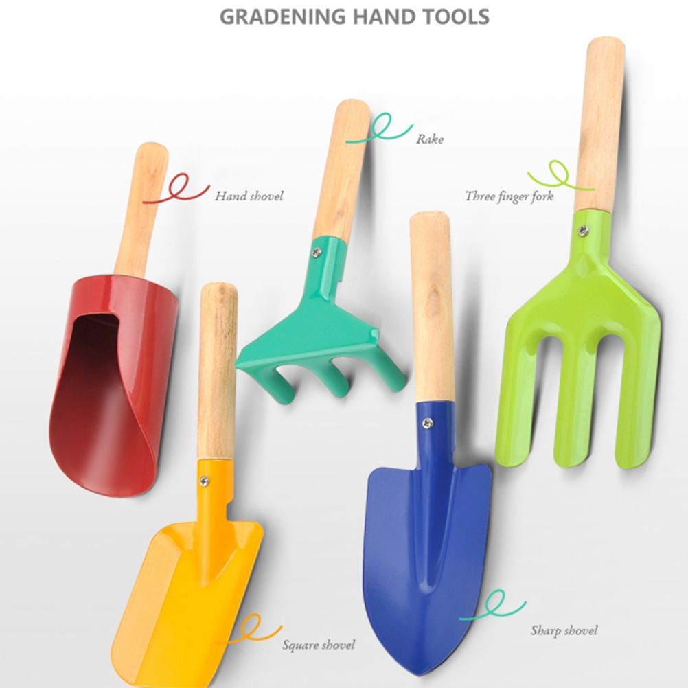 5Pcs Kids Mini Gardening Tool Set Children Garden Planting Hand Kit Garden Digging Sand Tools Toys - Image 4