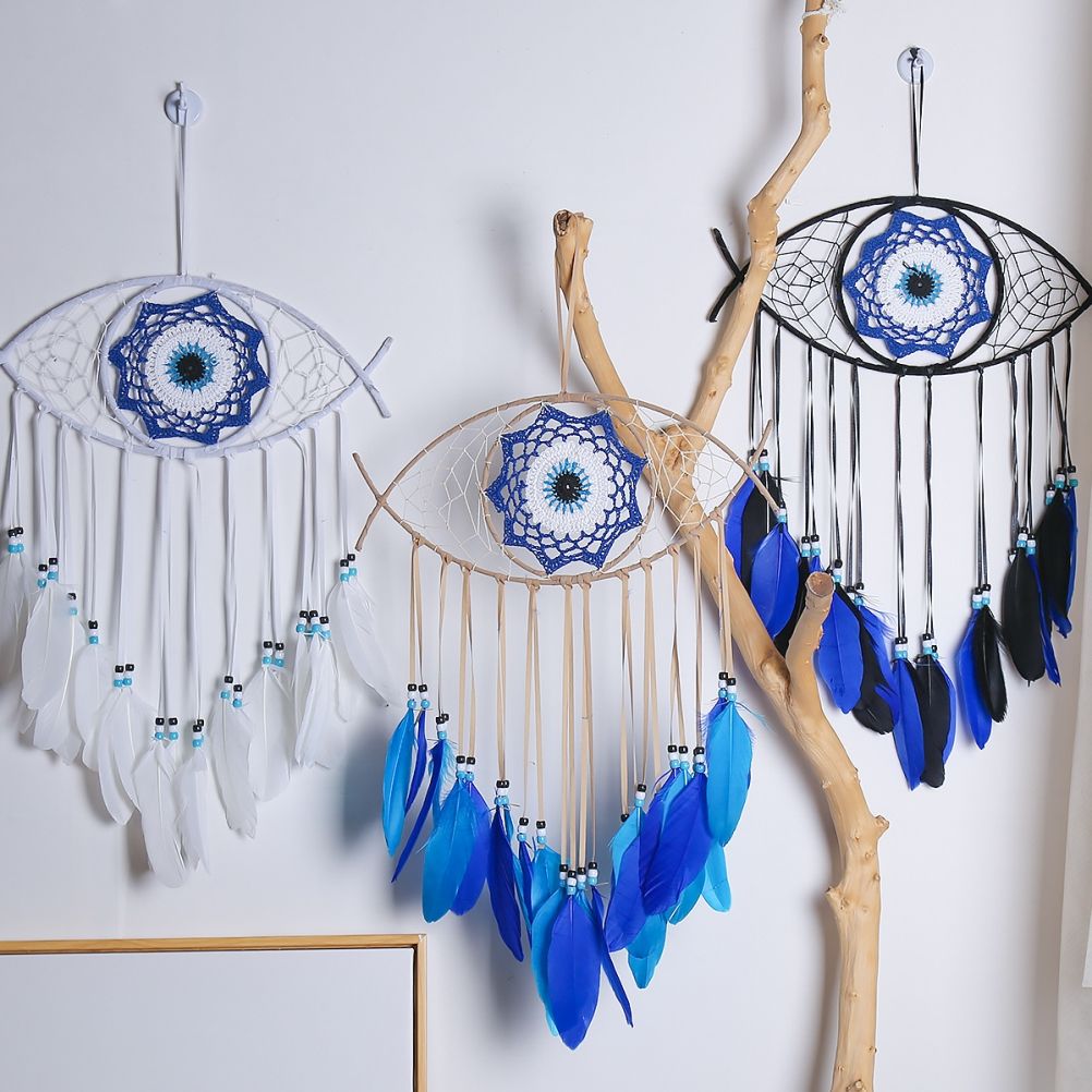 Dream Catcher Eye Dream Catcher Luck Charm Eye Wall Hanging for Room House Decor - Image 6