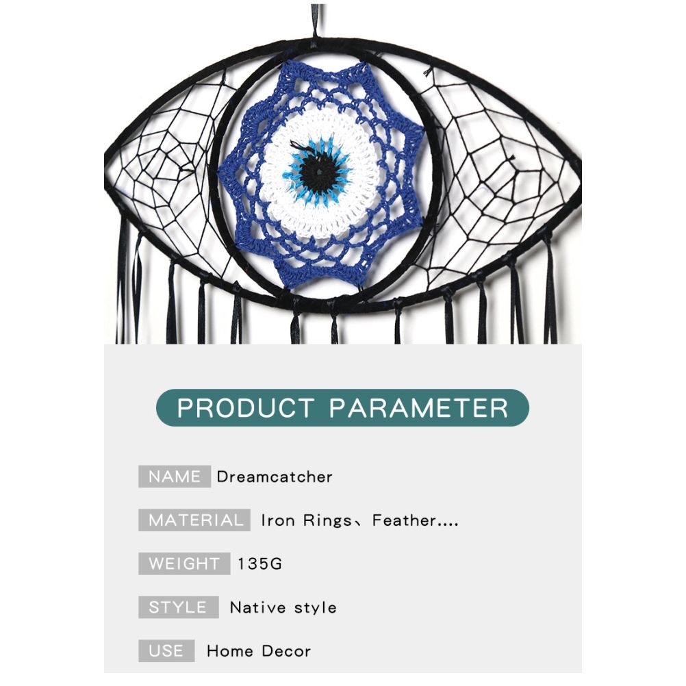 Dream Catcher Eye Dream Catcher Luck Charm Eye Wall Hanging for Room House Decor - Image 7