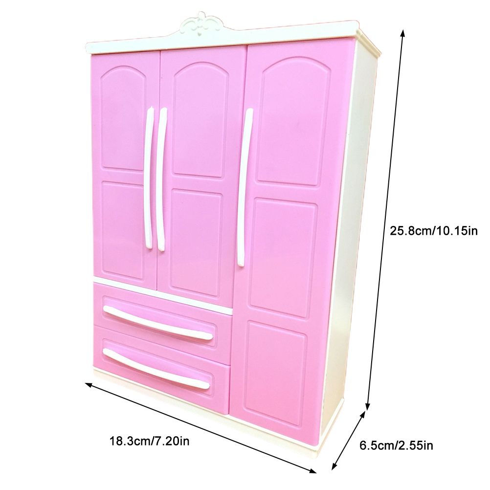 Doll Closet Clothing Organizer Mini Princess Furniture Wardrobe Ornaments Doll House Closet Toy Accessories - Image 2