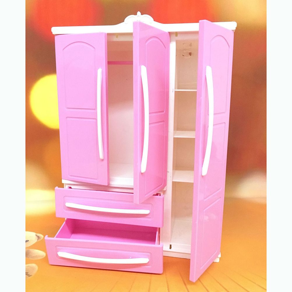 Doll Closet Clothing Organizer Mini Princess Furniture Wardrobe Ornaments Doll House Closet Toy Accessories - Image 3