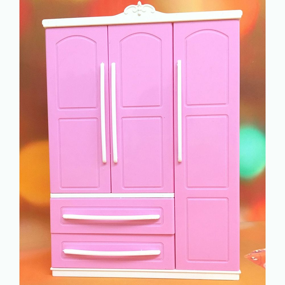 Doll Closet Clothing Organizer Mini Princess Furniture Wardrobe Ornaments Doll House Closet Toy Accessories - Image 6