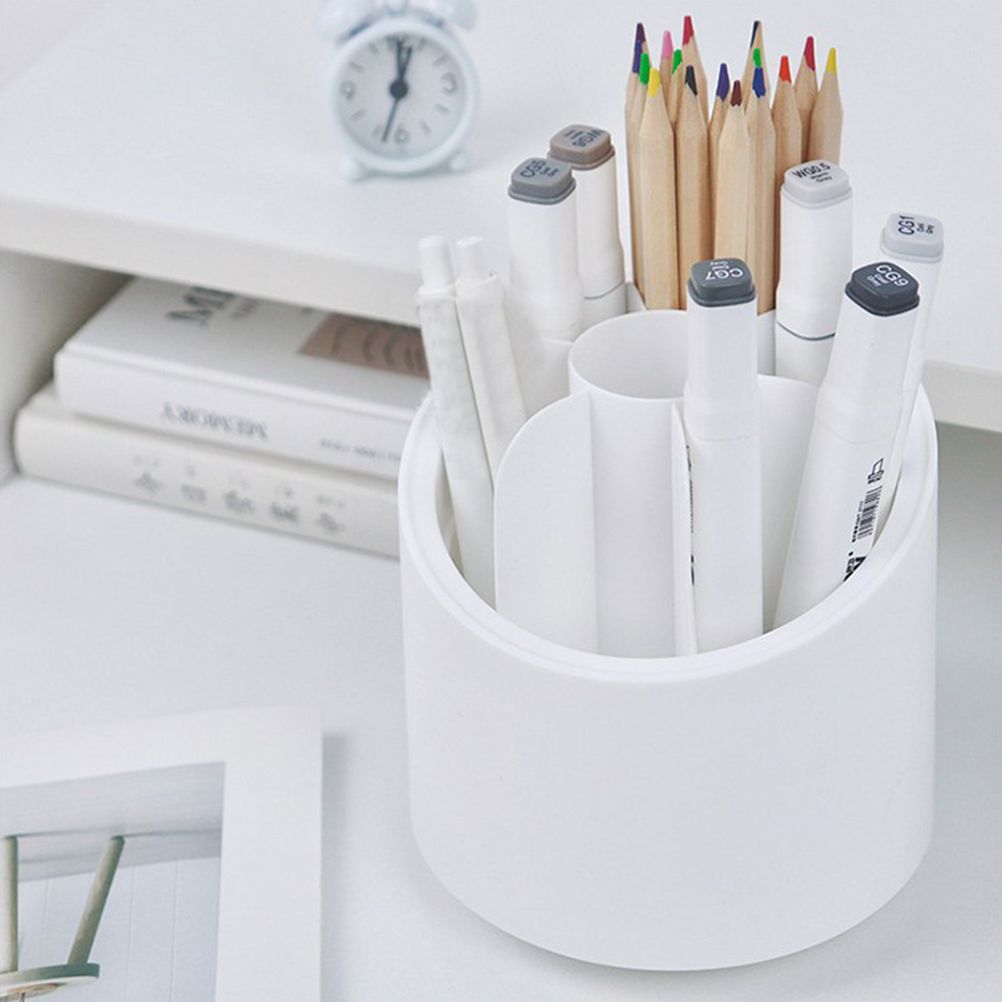 Multi Function 360 Degree Rotating Pencil Holder Stationery Cosmetic Storage Box Dustproof Makeup Organizer Gifts for Wife and Girlfriend - Image 6