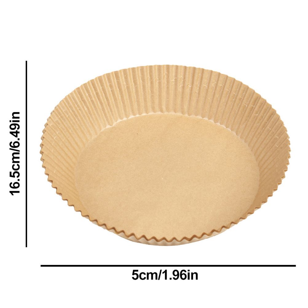 100 Pcs Air Fryer One Time Paper Liner Non Stick Air Fryer Paper Liners Oil Proof Parchment Baking Paper for Kitchen Microwave Oven - Image 3