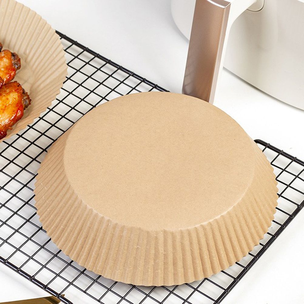 100 Pcs Air Fryer One Time Paper Liner Non Stick Air Fryer Paper Liners Oil Proof Parchment Baking Paper for Kitchen Microwave Oven - Image 5