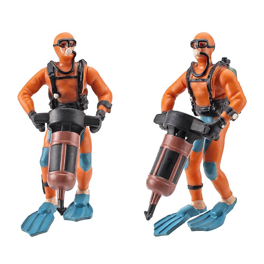 4Pcs Mini Diver Figurines Model Simulation Underwater Adventure Diver Figure Playset for Scene Layout Table Ornaments - Image 3