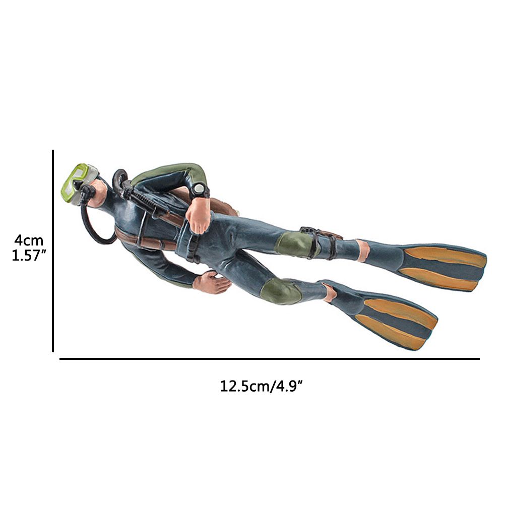 4Pcs Mini Diver Figurines Model Simulation Underwater Adventure Diver Figure Playset for Scene Layout Table Ornaments - Image 6