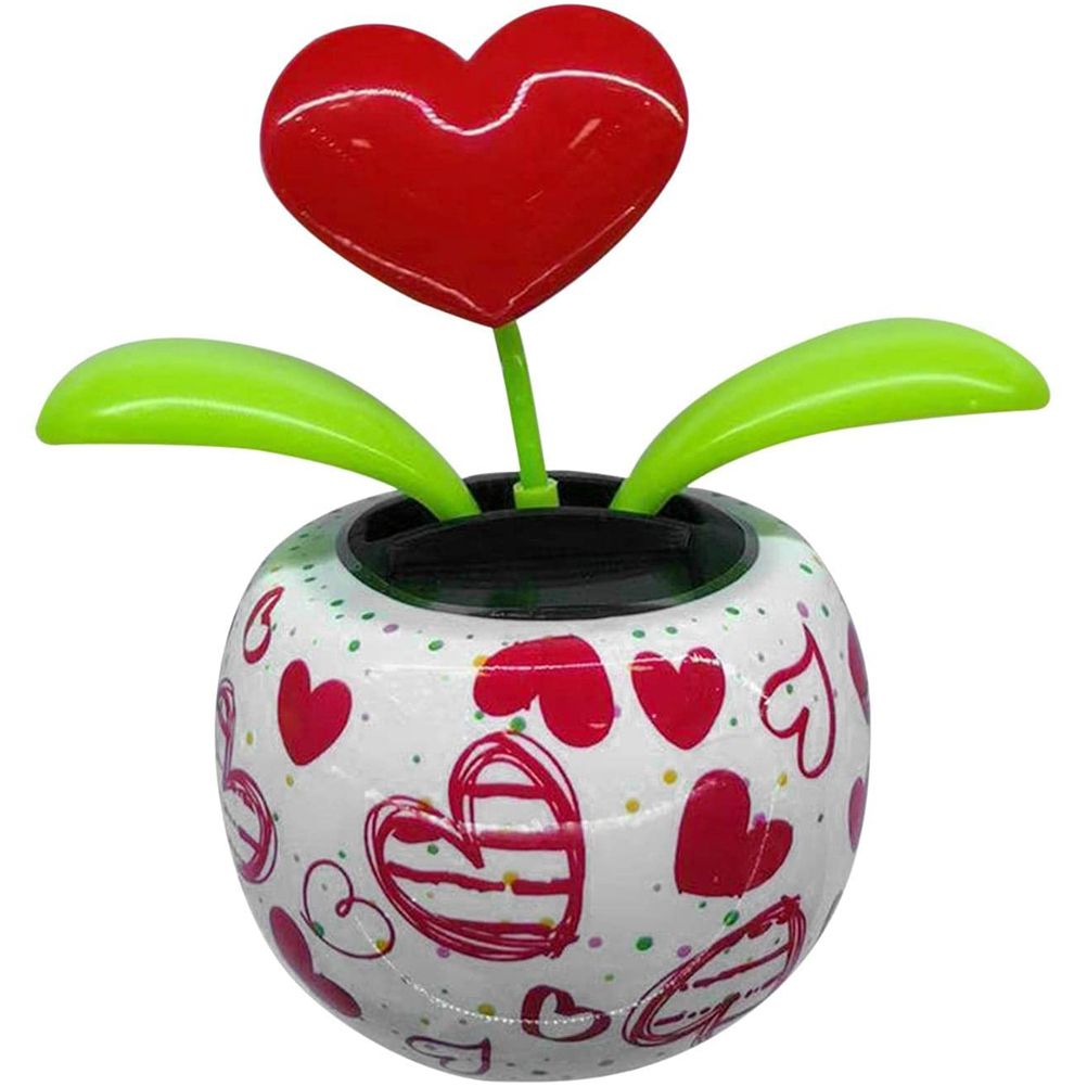 Solar Powered Dancing Flowers Swinging Ornament Electric Bobblehead Solar Flowers Toy for Car Home Decoration Gift - Image 1