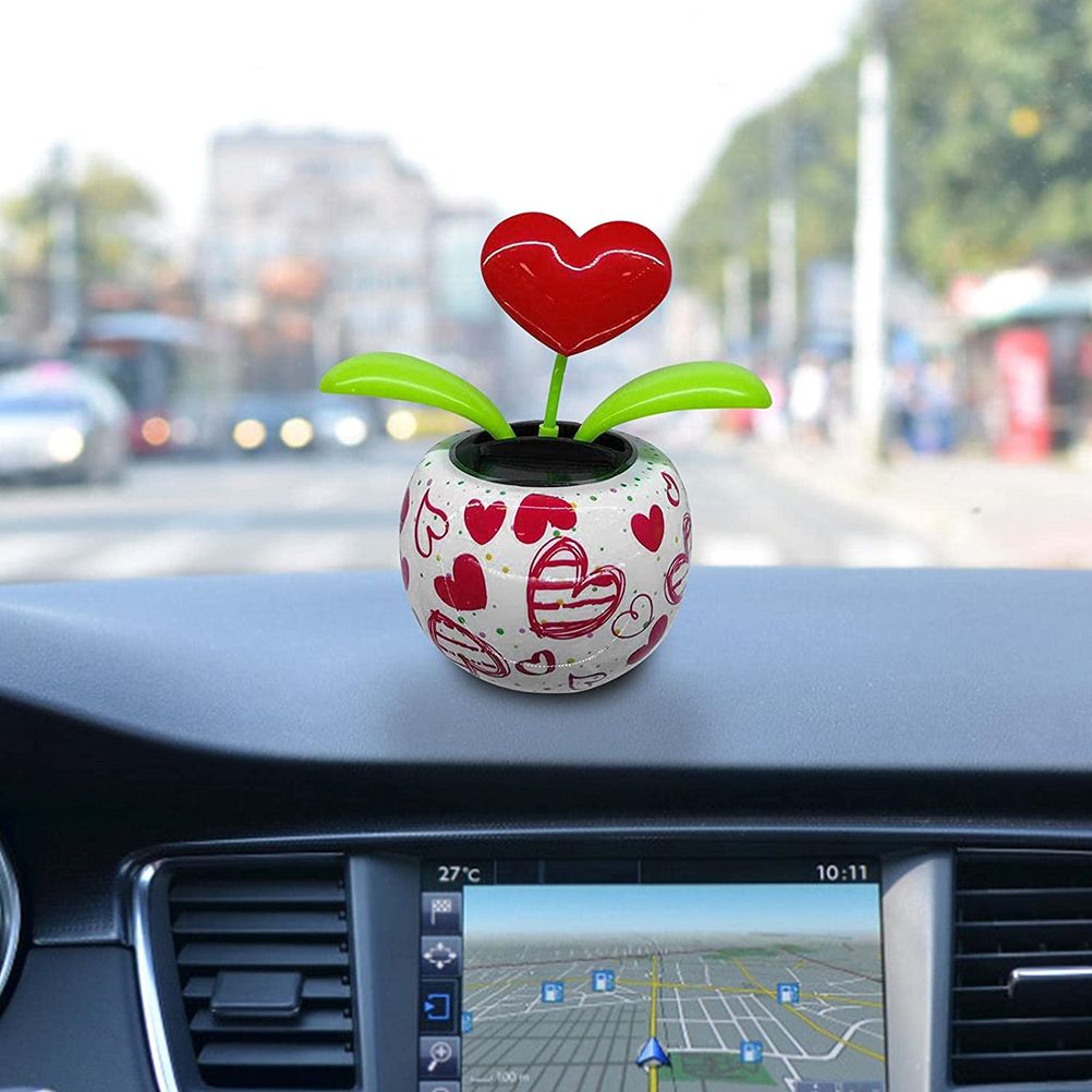 Solar Powered Dancing Flowers Swinging Ornament Electric Bobblehead Solar Flowers Toy for Car Home Decoration Gift - Image 6
