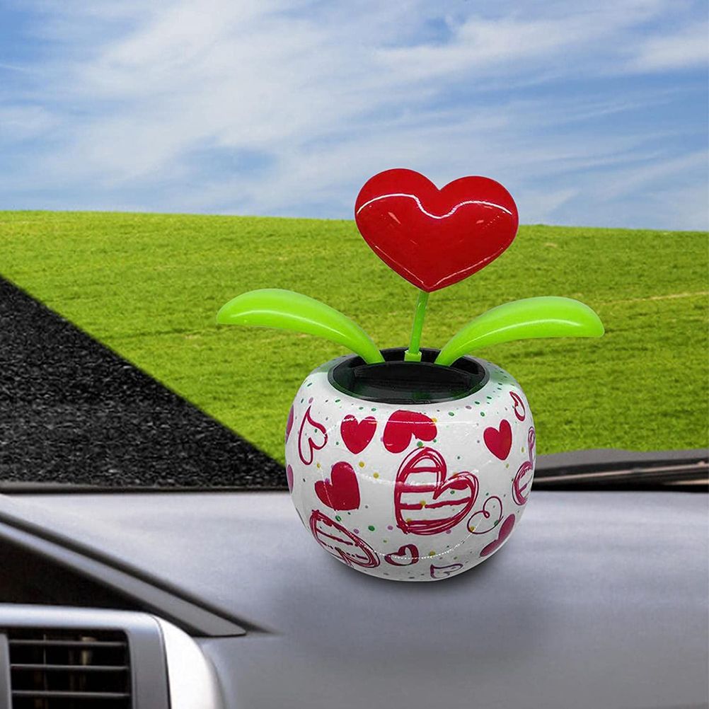 Solar Powered Dancing Flowers Swinging Ornament Electric Bobblehead Solar Flowers Toy for Car Home Decoration Gift - Image 7