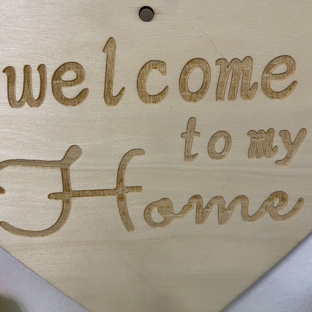 Welcome to My Home Sign Front Door Wood Sign with Love Heart Garland Valentine's Day Decorations for Wall Door Decor - Image 7