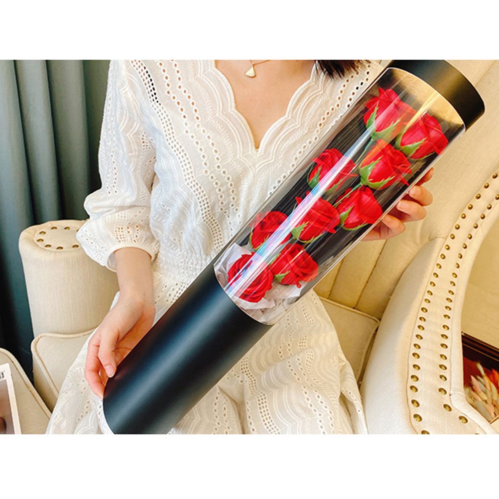 Soap Rose Flower Bouquet Gift Box Artificial Rose Flowers Rose Petal Bouquet Tube Valentine's Day Gift For Lover - Image 3