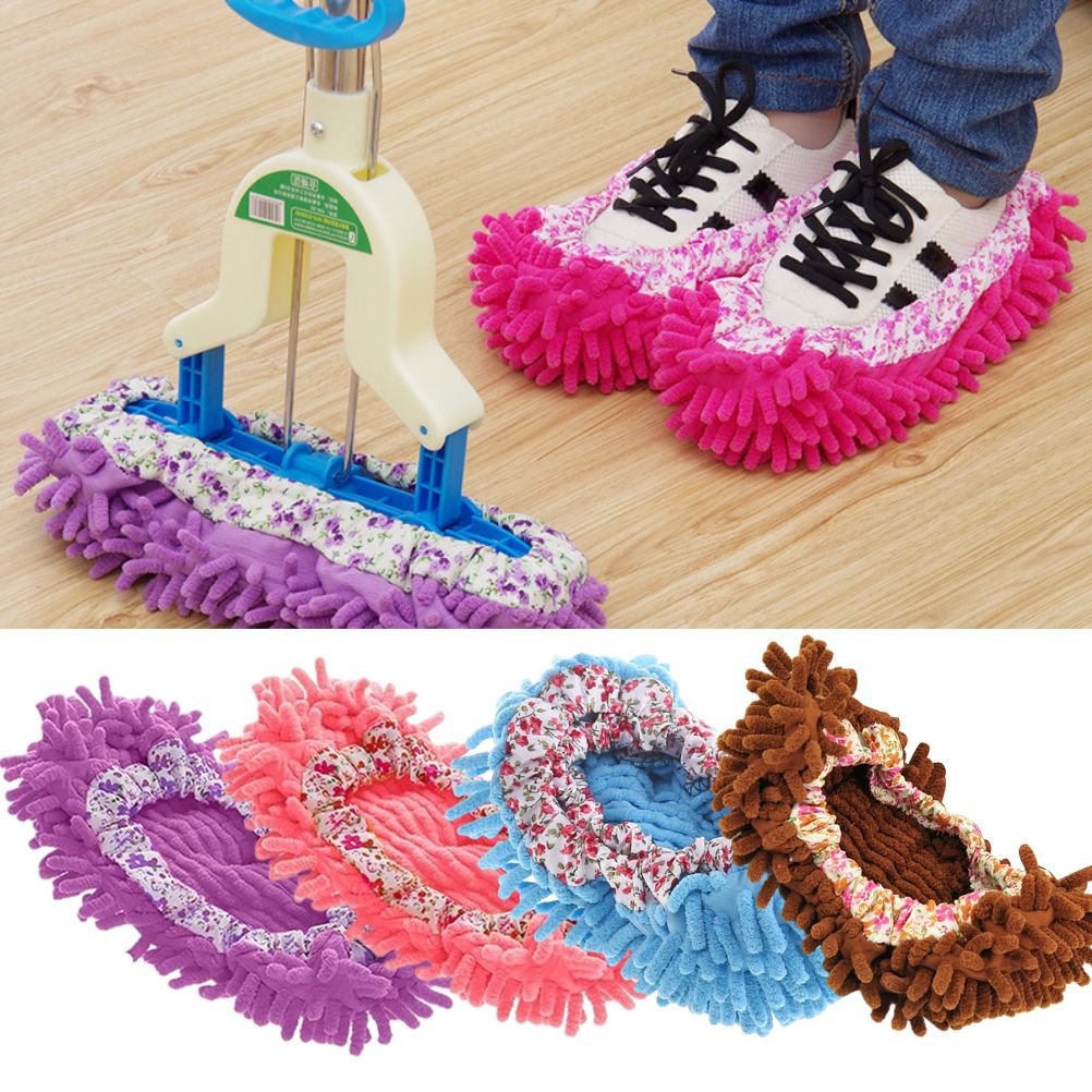 Floor Cleaning Mop Slippers Removable Shoe Covers Washable Mops Socks Sweeping Cleaning for Kitchen Bathroom Office - Image 6