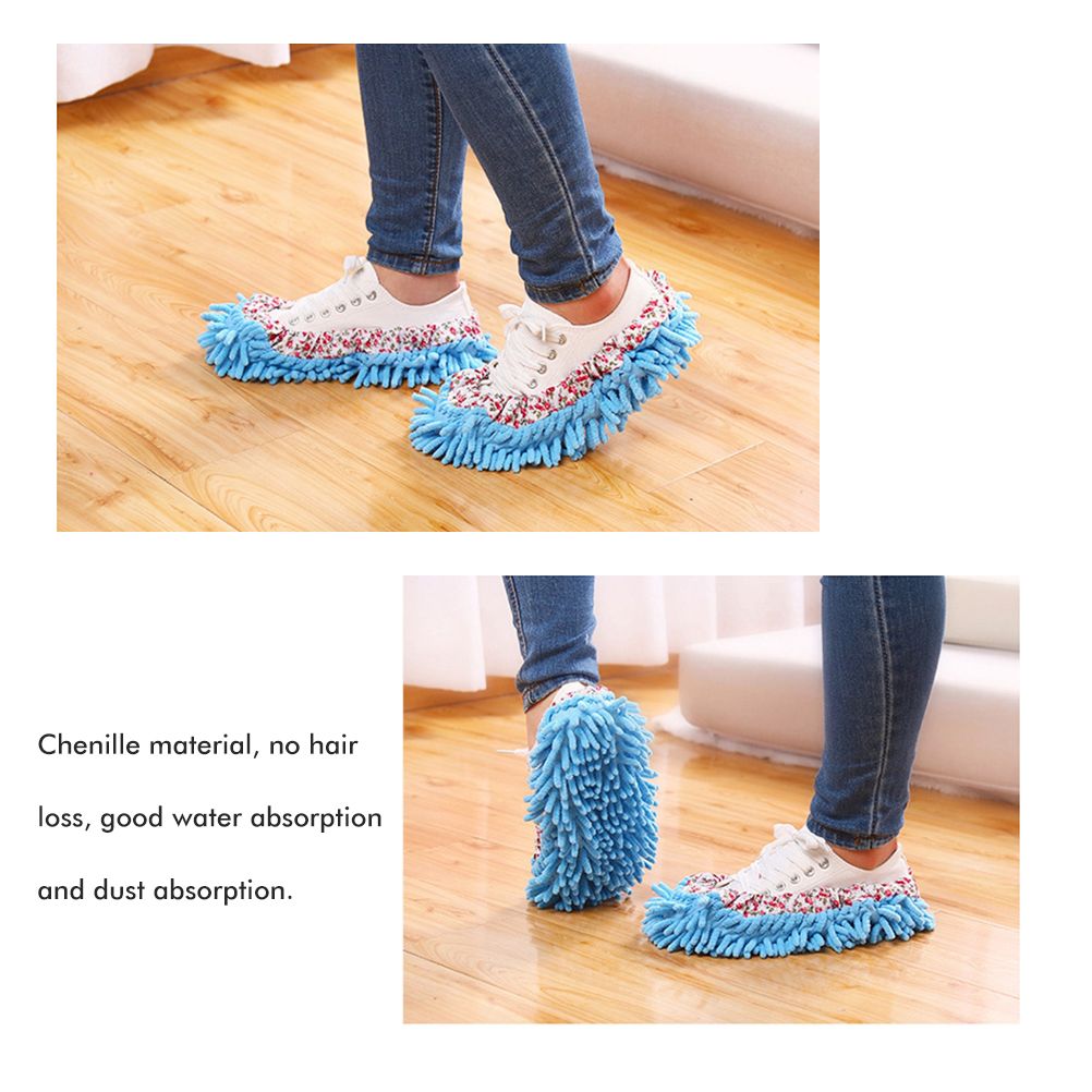 Floor Cleaning Mop Slippers Removable Shoe Covers Washable Mops Socks Sweeping Cleaning for Kitchen Bathroom Office - Image 7