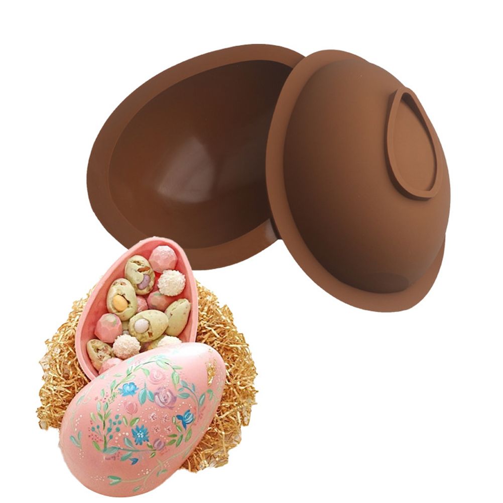 3D Easter Egg Chocolate Silicone Mold DIY Easter Surprise Mousse Moulds Baking Tool for Hot Chocolate Cocoa Bombs Cake - Image 5