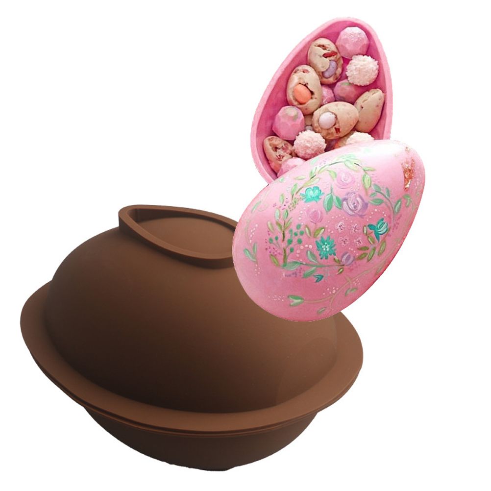 3D Easter Egg Chocolate Silicone Mold DIY Easter Surprise Mousse Moulds Baking Tool for Hot Chocolate Cocoa Bombs Cake - Image 6
