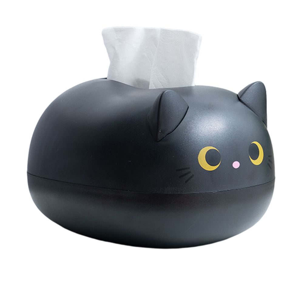 Cartoon Cat Tissue Box Desktop Paper Napkin Storage Box Paper Container Home Decoration - Image 1