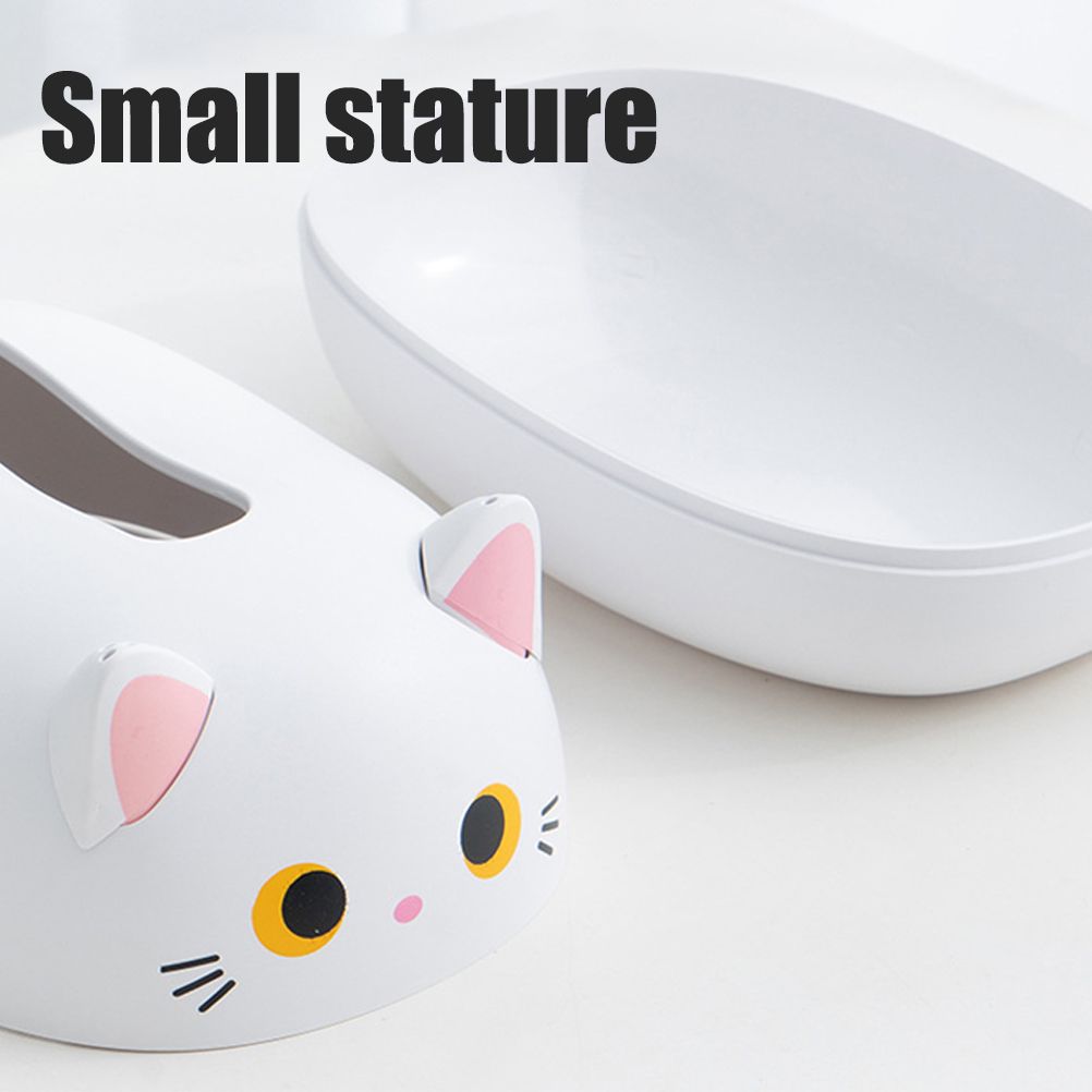 Cartoon Cat Tissue Box Desktop Paper Napkin Storage Box Paper Container Home Decoration - Image 6