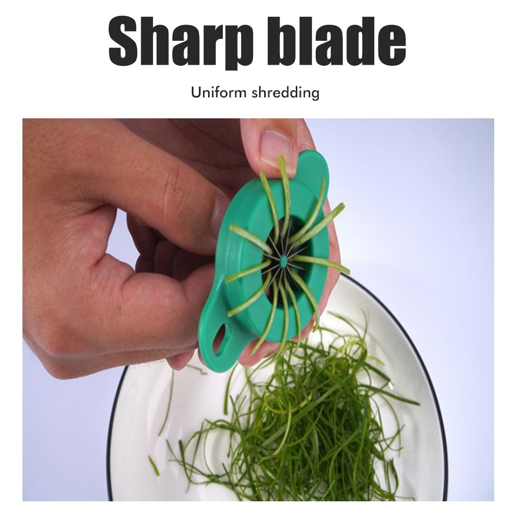 Household Stainless Steel Scallion Cutter Plum Blossom Shred Silk Cutter Sharp Onion Cutter Graters Kitchen Shred Accessories - Image 5