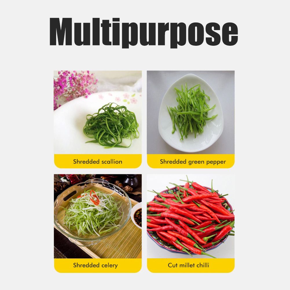 Household Stainless Steel Scallion Cutter Plum Blossom Shred Silk Cutter Sharp Onion Cutter Graters Kitchen Shred Accessories - Image 7