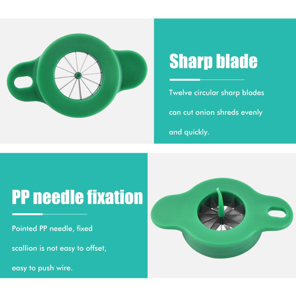 Household Stainless Steel Scallion Cutter Plum Blossom Shred Silk Cutter Sharp Onion Cutter Graters Kitchen Shred Accessories - Image 8