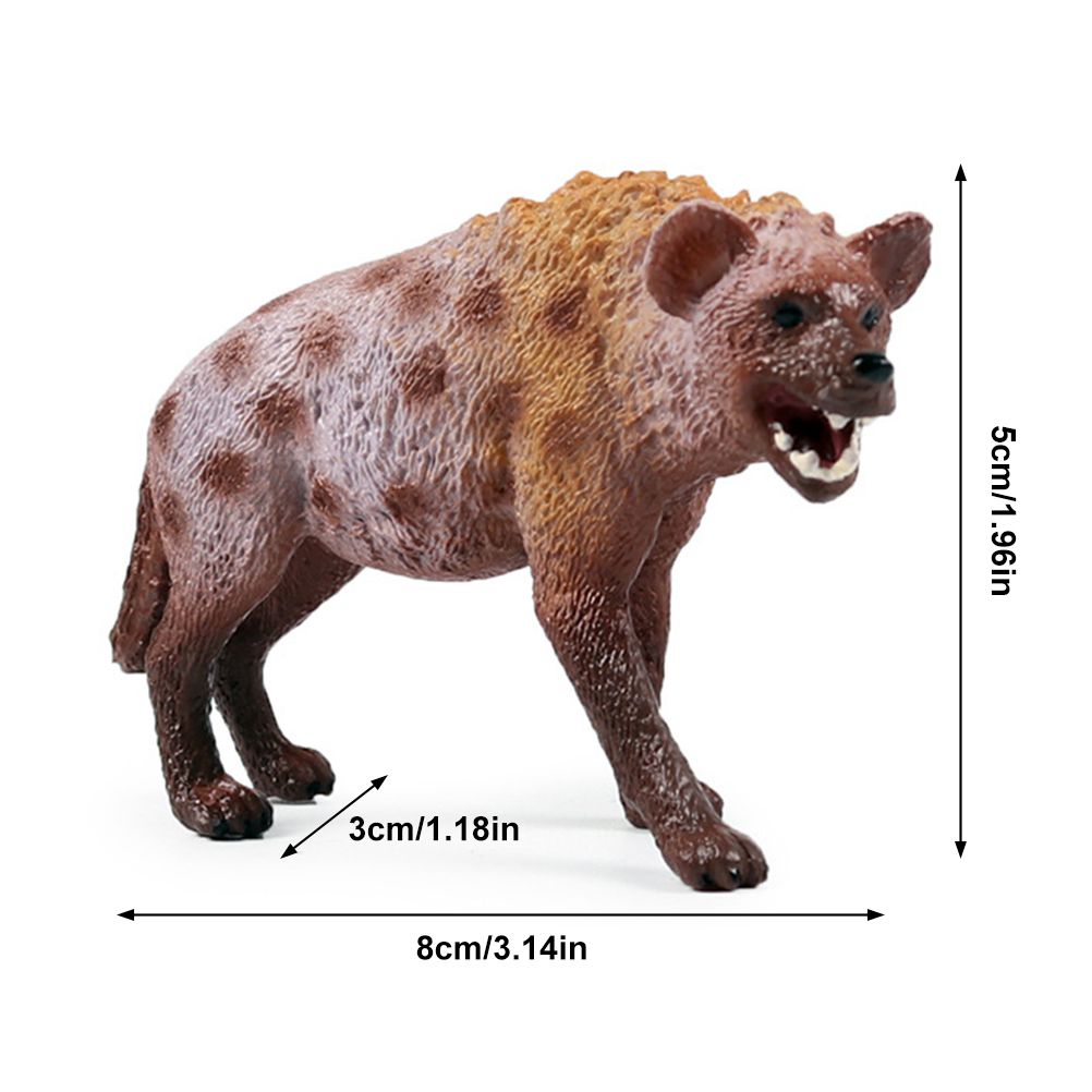 Hyena Figurine Ornaments Simulation PVC Hyena Wild Animals Figurine Collectible Hyena Model Toys for Kids - Image 2