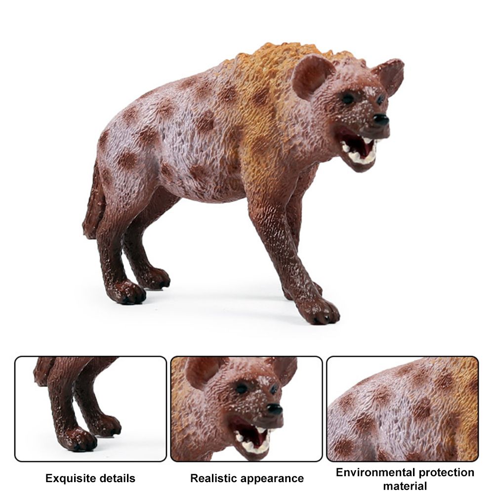 Hyena Figurine Ornaments Simulation PVC Hyena Wild Animals Figurine Collectible Hyena Model Toys for Kids - Image 3