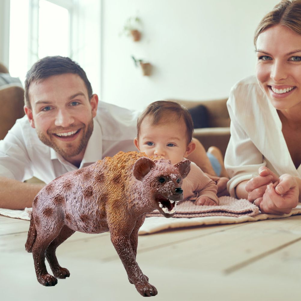 Hyena Figurine Ornaments Simulation PVC Hyena Wild Animals Figurine Collectible Hyena Model Toys for Kids - Image 5