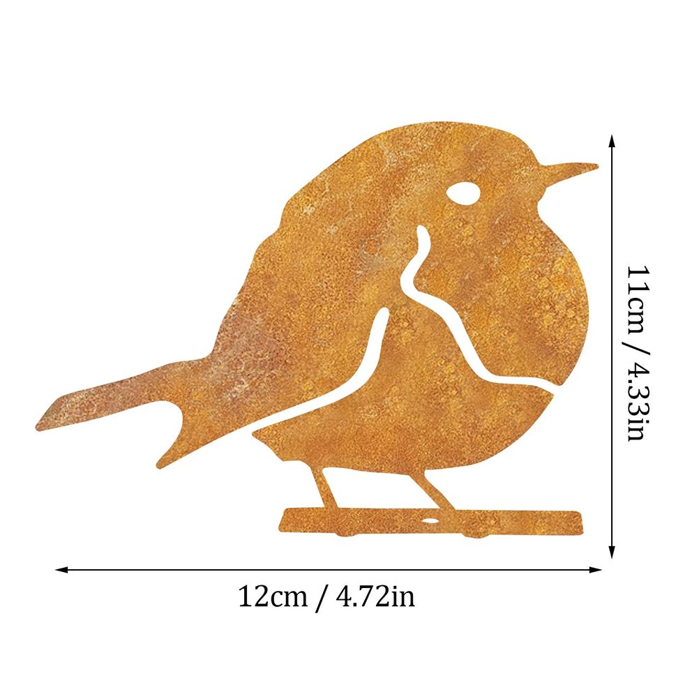 Garden Art Silhouette Bird Shaped Artwork Decoration Garden Metal Animal Outline Silhouette Decorative - Image 2