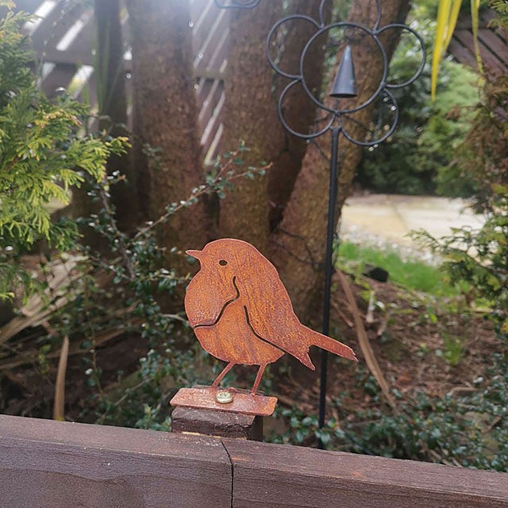 Garden Art Silhouette Bird Shaped Artwork Decoration Garden Metal Animal Outline Silhouette Decorative - Image 5