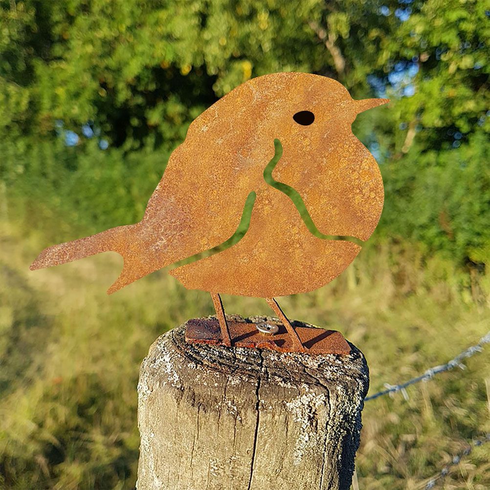 Garden Art Silhouette Bird Shaped Artwork Decoration Garden Metal Animal Outline Silhouette Decorative - Image 6