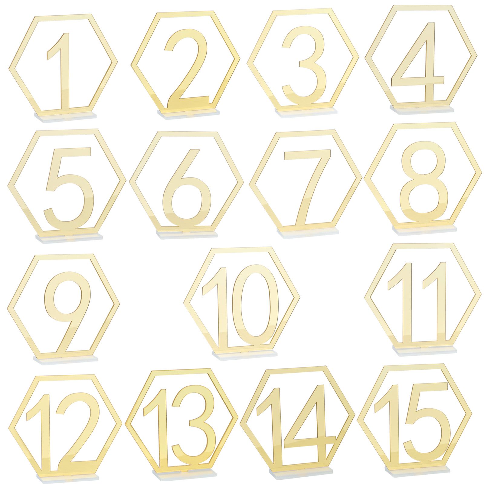 Digital Acrylic Mirror Table Number Wedding Supplies Table Decoration - Image 2