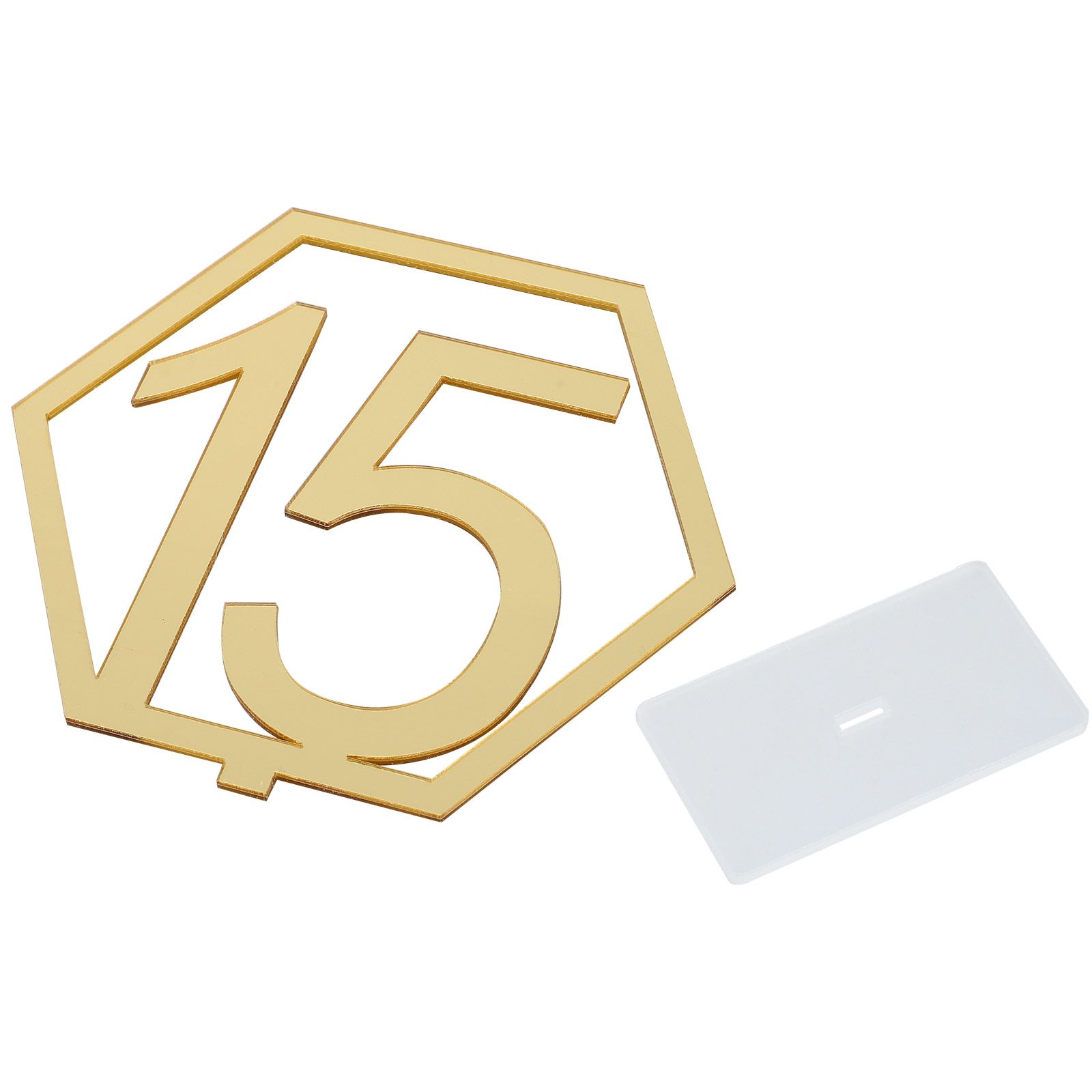 Digital Acrylic Mirror Table Number Wedding Supplies Table Decoration - Image 3