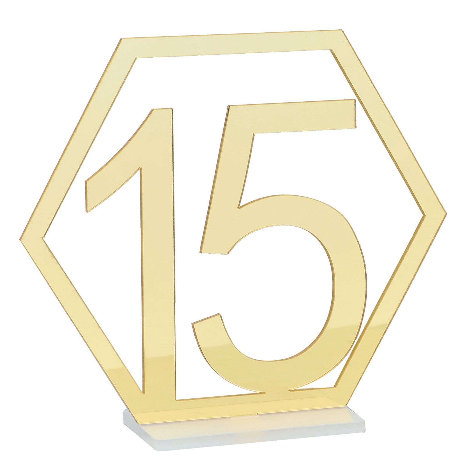 Table Number Acrylic Mirror 1 To 15 Table Number For Weddings Dinner - Image 4