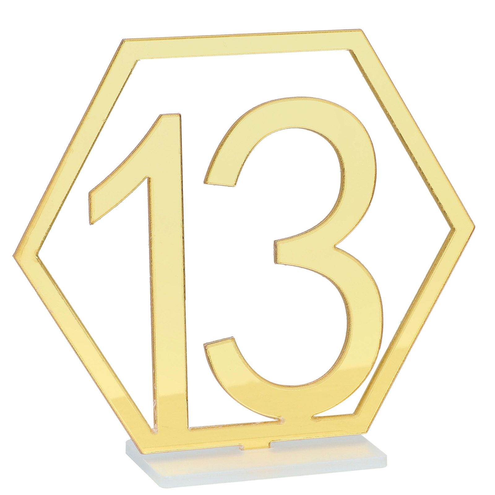 Table Number Acrylic Mirror 1 To 15 Table Number For Weddings Dinner - Image 5