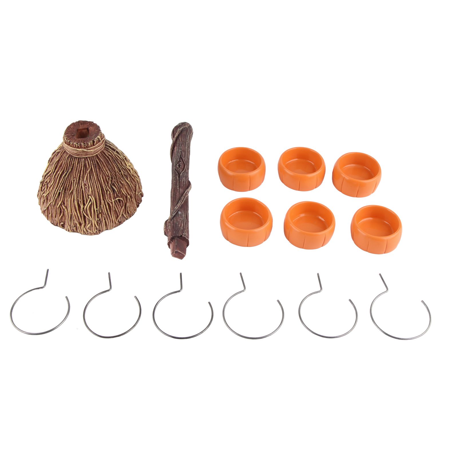 Snack Bowl Holder Halloween Pumpkin Snack Bowl Rack Witch Broom Decor Dessert Bowl Stand for Dining Table - Image 4