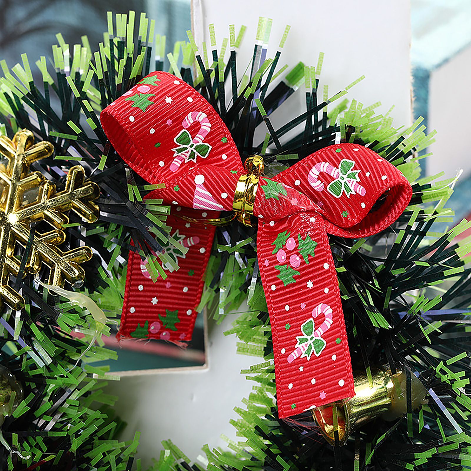 Candle Wreath Christmas Wreath Christmas Tree Wreath Candle Garland - Image 4