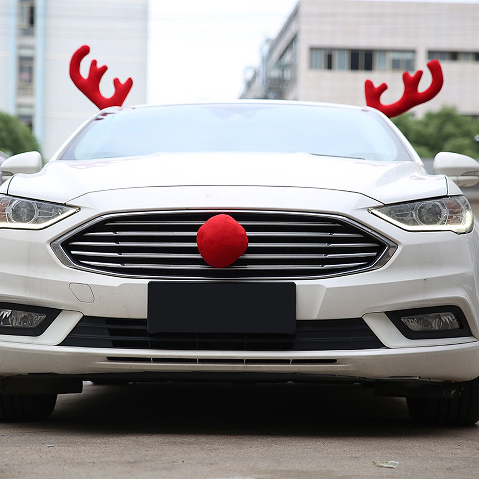 Reindeer Antlers Kit For Car Festive Christmas Car Decorations - Image 7