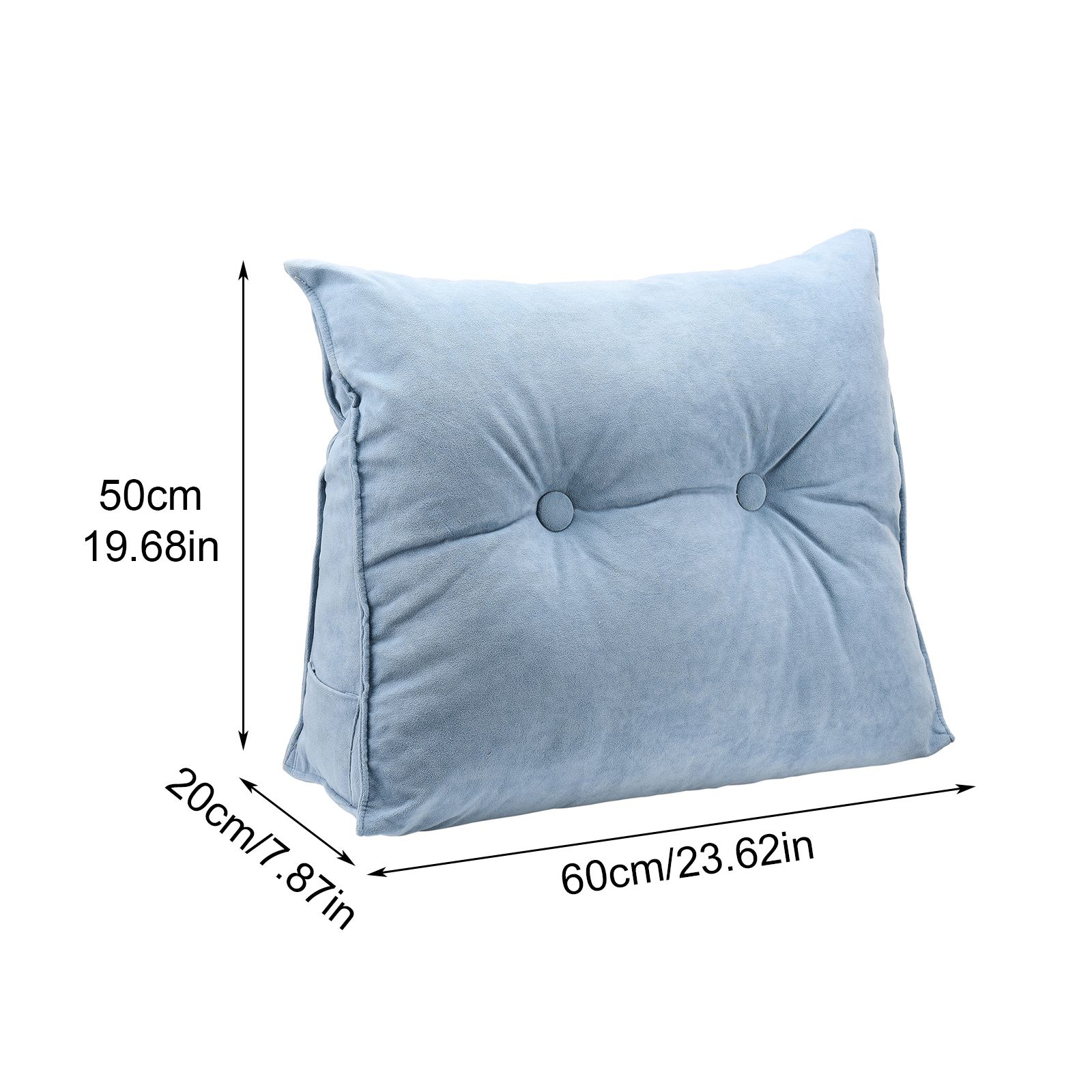 Triangle Cushion Bed Head Large Backrest Lumbar Cushion Tatami Soft Package - Image 7