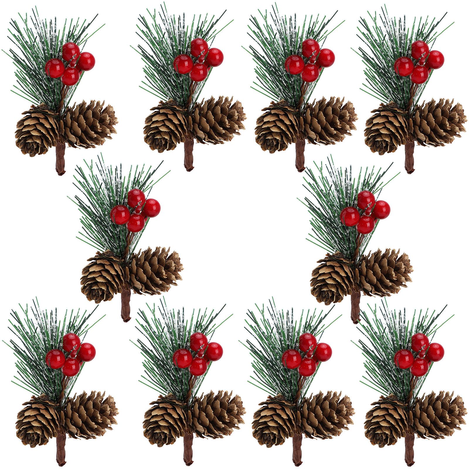 Mini Christmas Tree Accessories Pine Cones Pine Branches Christmas Decorations Small Flower Arrangements - Image 3