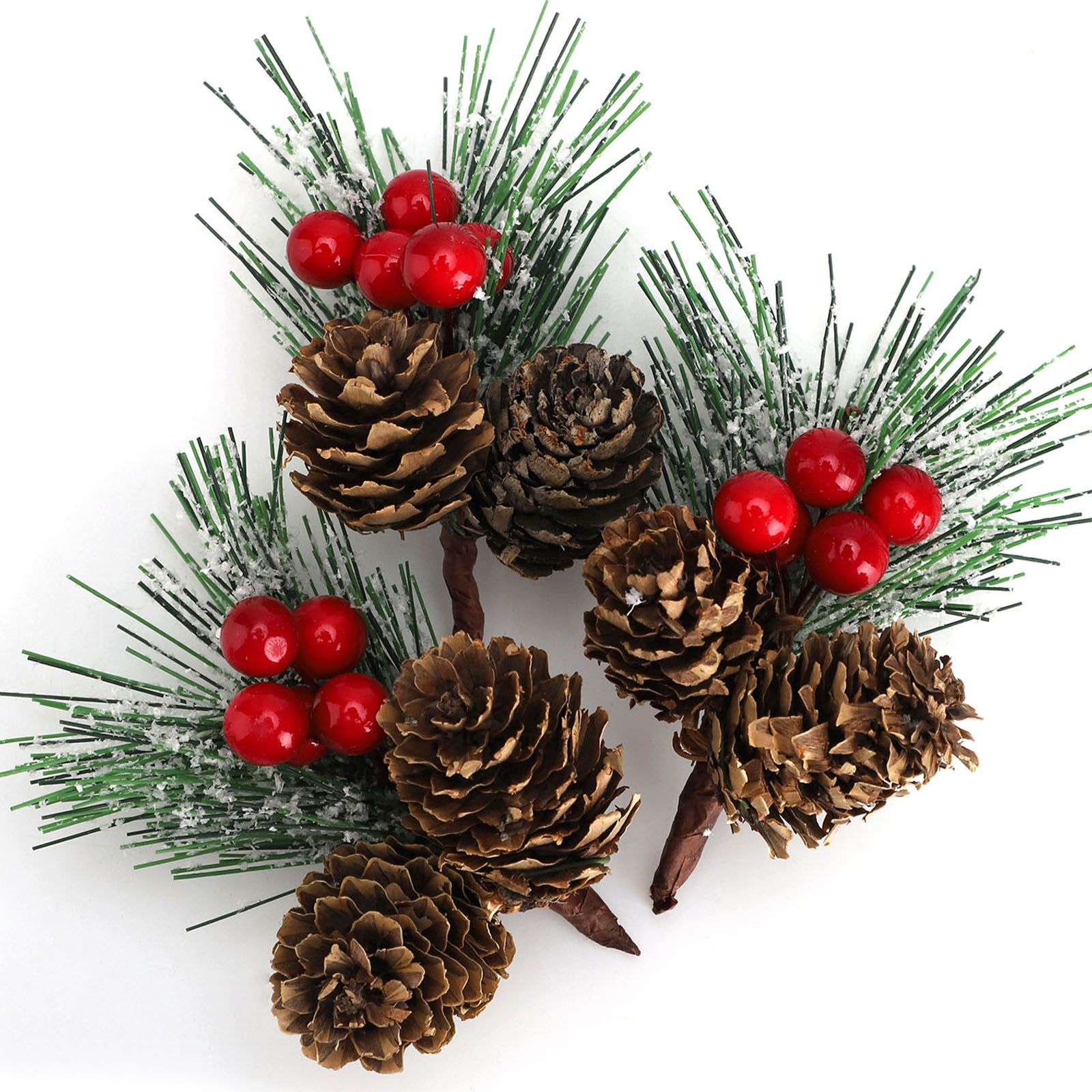Mini Christmas Tree Accessories Pine Cones Pine Branches Christmas Decorations Small Flower Arrangements - Image 6