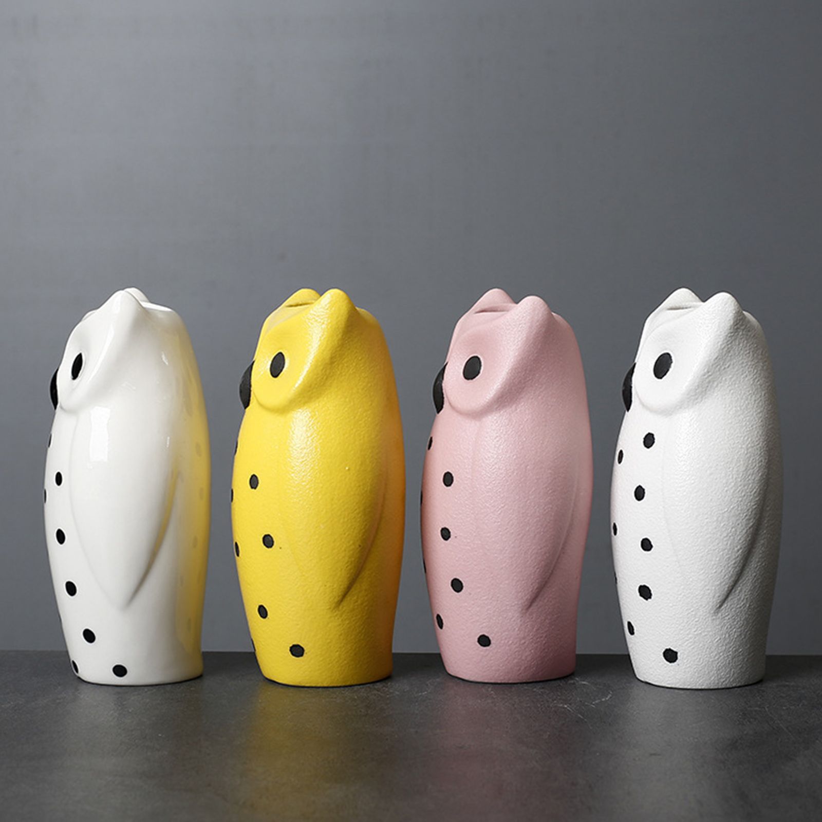 Flower Pots Nordic Modern Vase Decoration Owl Decorative Ceramic Desktop Crafts Ornament - Image 5