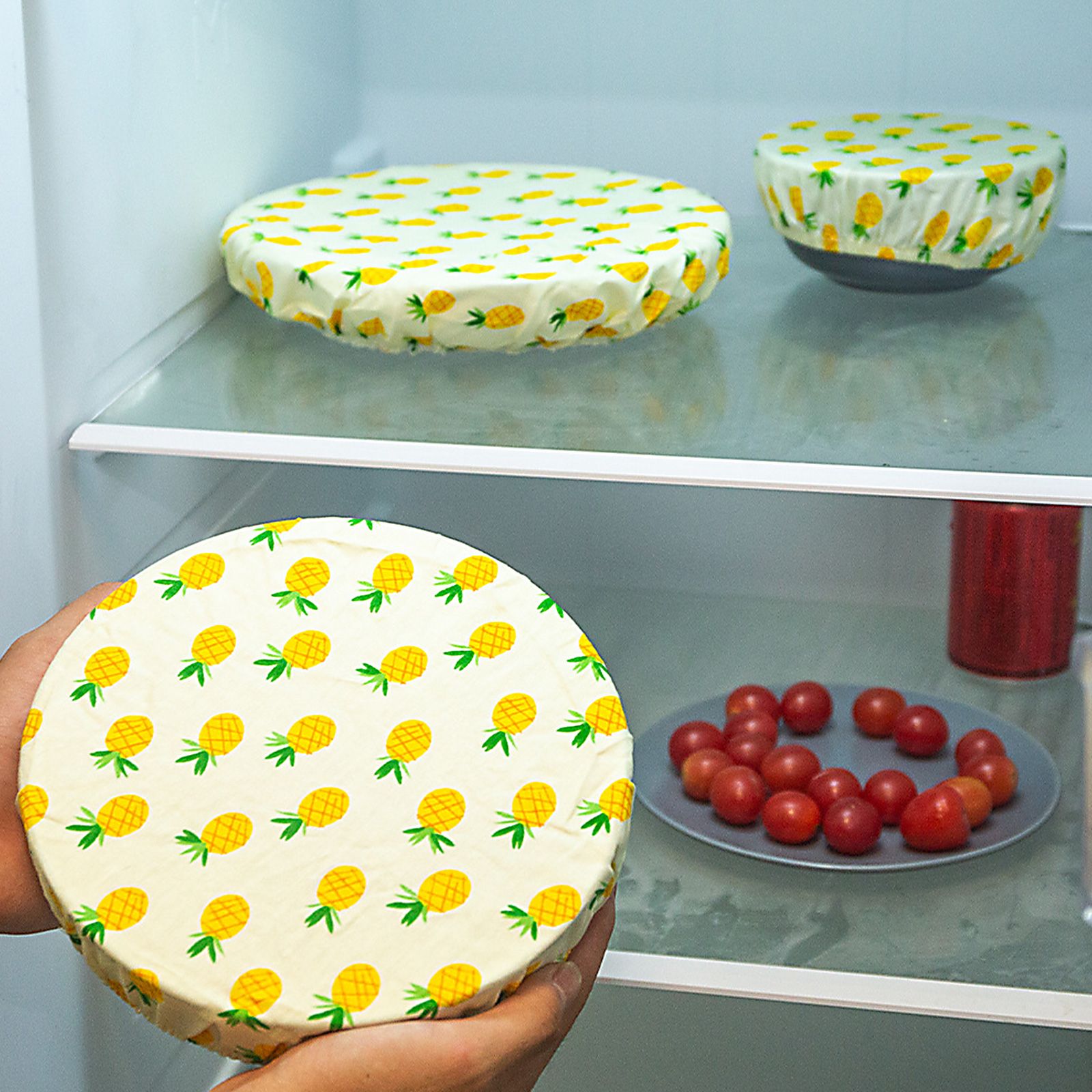 Bowl Covers Reusable Bowl Covers Elastic Food Storage Covers Bowl Covers Reusable Lids for Food Fruits Leftover - Image 5
