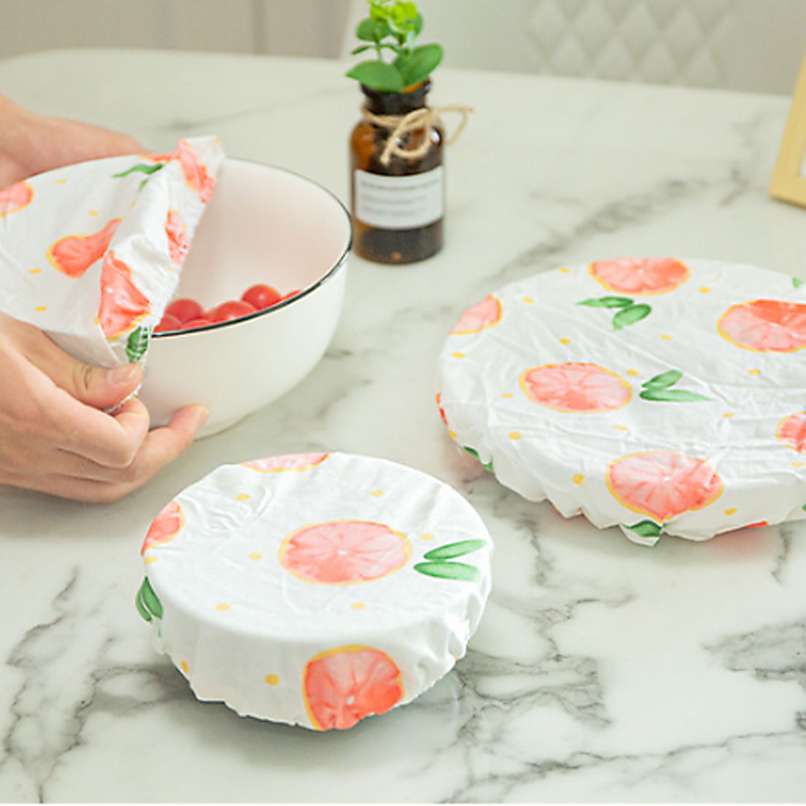 Bowl Covers Reusable Bowl Covers Elastic Food Storage Covers Bowl Covers Reusable Lids for Food Fruits Leftover - Image 8
